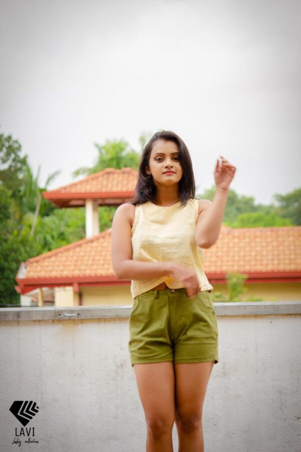 Womens Hot Short Authentic Khaki - Image 5
