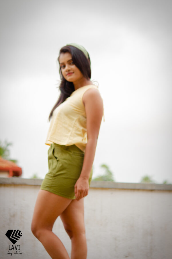 Womens Hot Short Authentic Khaki - Image 3