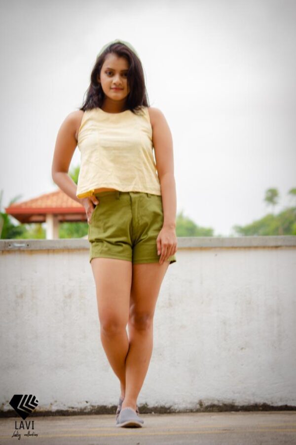 Womens Hot Short Authentic Khaki - Image 9