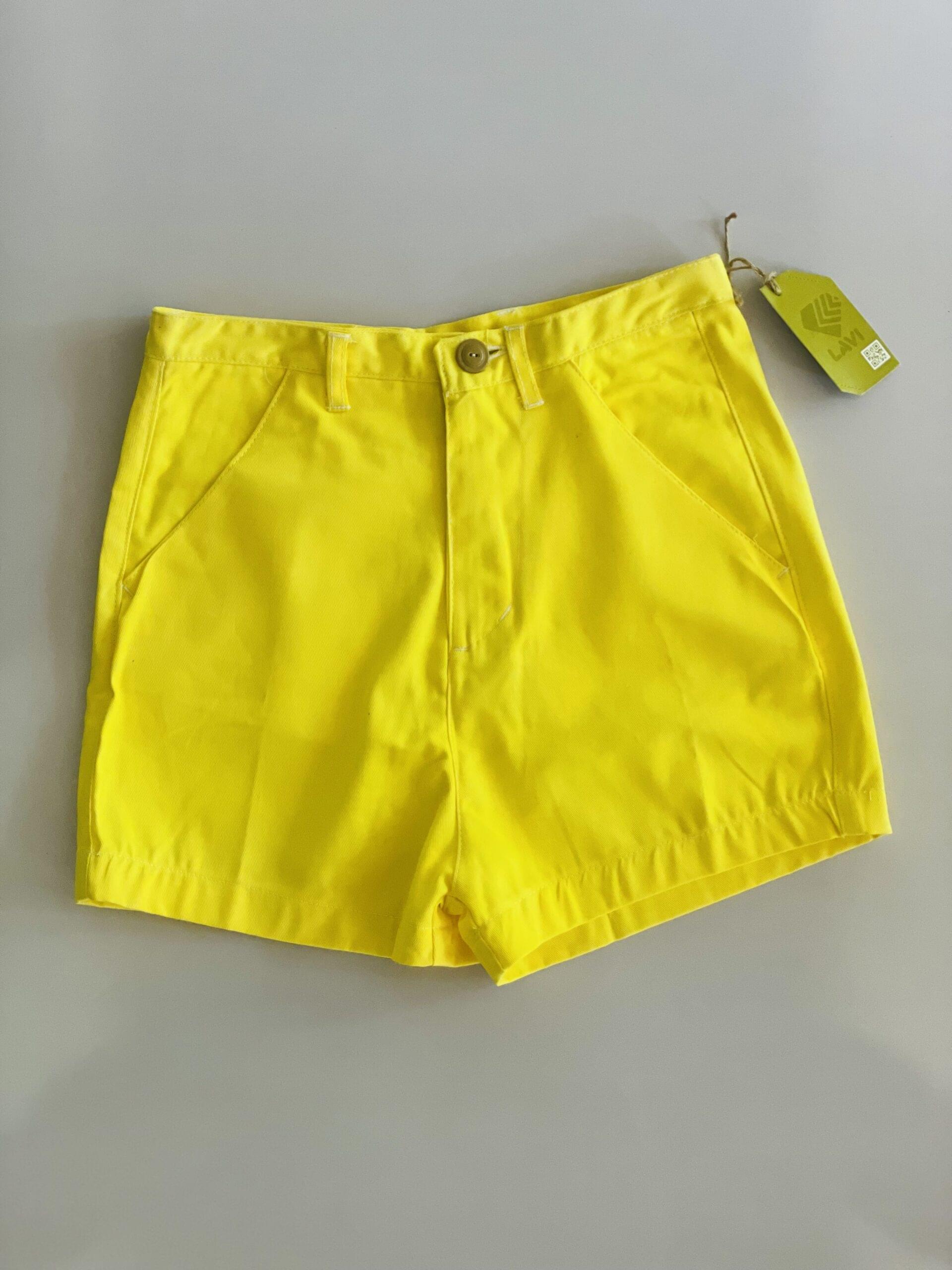 Womens Hot Short Yellow