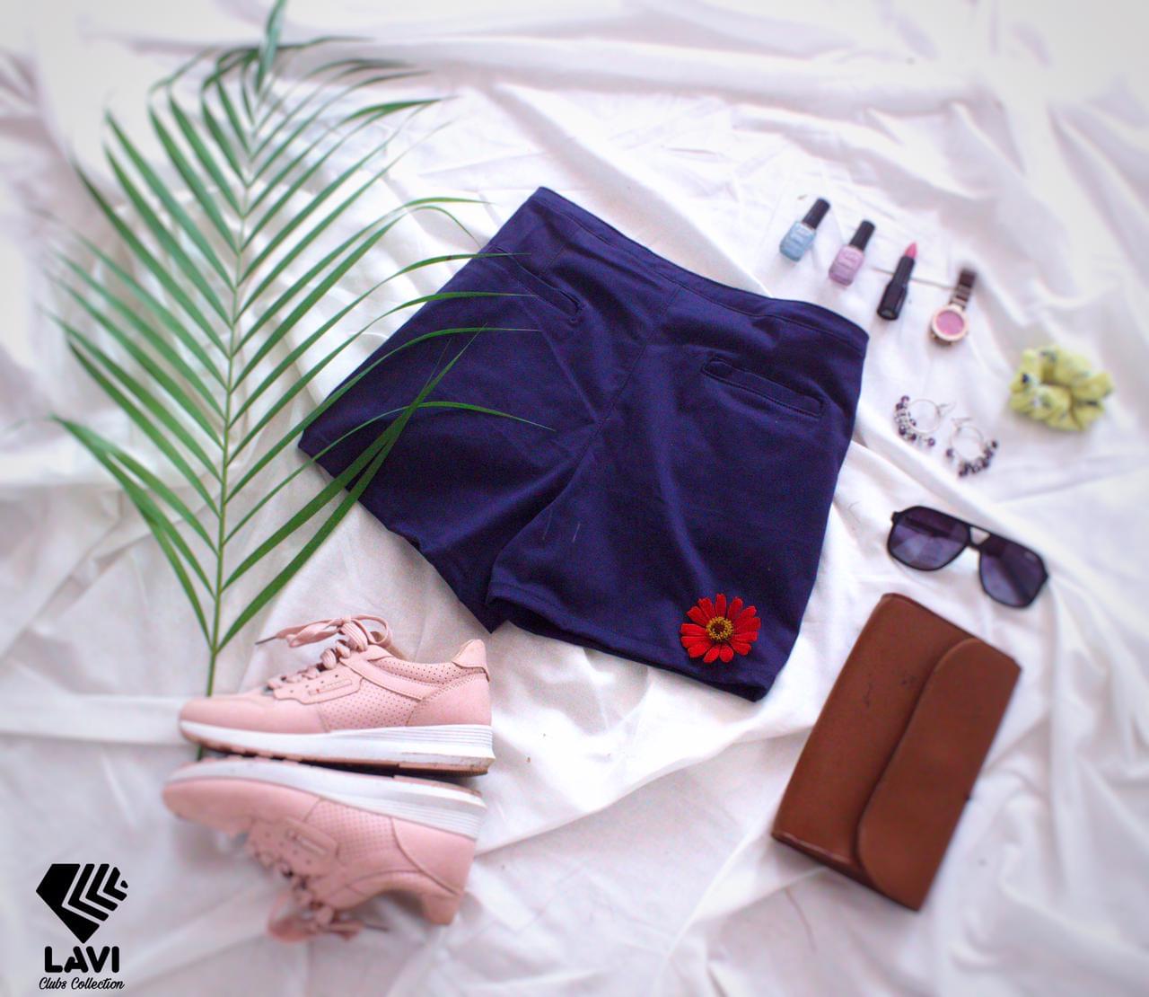 Womens Hot Short Blue